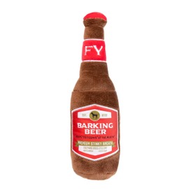 Fuzzyard Assorted Beer Bottle Can Plush Dog Toy with Squeaker (Barking Beer)