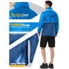 Outdoor Ventures Men's Rain Jacket Waterproof Lightweight Packable Rain Pullover