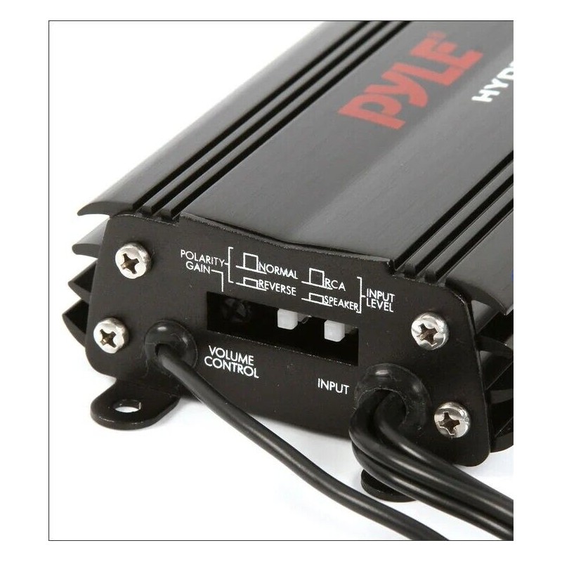 Pyle PLMRMP3B Marine Hydra 4-Channel 800w Waterproof Amplifier Micro Power