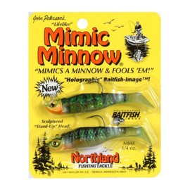 Northland Tackle 1/4 Oz. Mimic Minnow Shad Jig, Perch