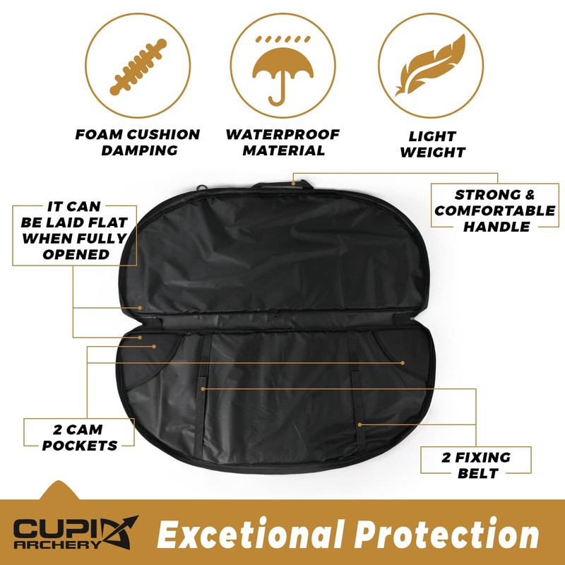 LWANO Compound Bow Case Light-Weight Soft Bow Bag with Arrow