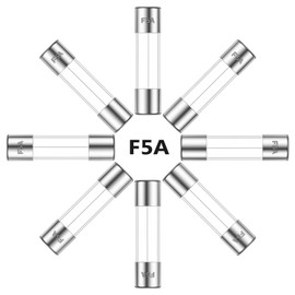 ALLECIN 5A 250V 6x30MM Fast Blow Glass Fuse 5 Amp 250 Volt 0.24 x 1.18 Inch Fast-Acting Tube Fuses F5AL250V (Pack of 20Pcs)