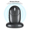 Wireless Mouse with Charging Base 4 Port USB Hub 5