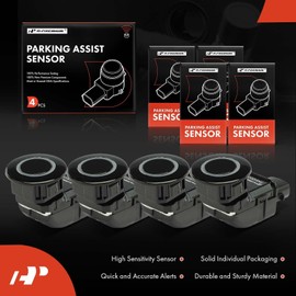 A-Premium 4-PC Front and Rear Outer Reverse Backup Parking Assist Sensor Compatible with Select Toyota Models - Sienna 2006 2007 2008 2009 2010, Replace# 89341-45030, 8934145030