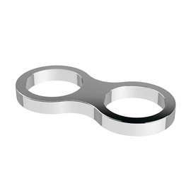 Nuie CIR91 ǀ Modern Bathroom Shower Accessories Universal Hose Retainer for Slide Rail Kits, 10mm x 80mm, Silver