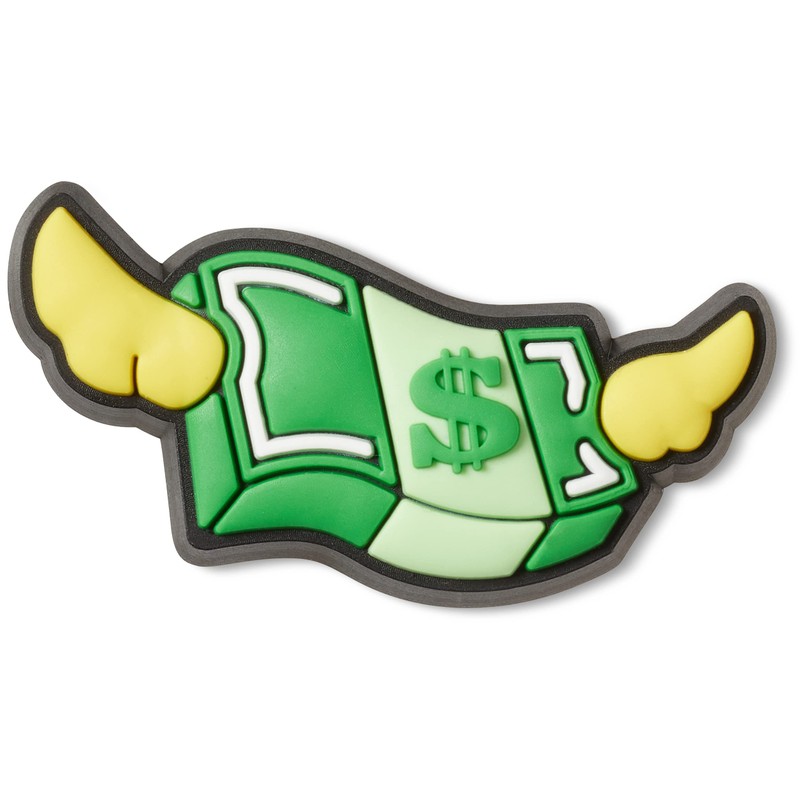 Crocs Trendy Shoe Charms | Jibbitz, Fly Money, One Size