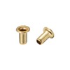 sourcing map Hollow Rivet,3mm x 6mm Through Hole Copper Hollow