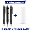 YBEATY 3 Pcs Big Fat Pens Easy Grip Enhanced Weighted