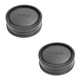 2 Pack Rear Lens Cap and Camera Body Cap Cover Kit for Sony A9 A7 A7II A7III A7IV A7S II III A7R II III A7RIV A7RV A7CR A7C II A7CII A6700 A6600 A6400 A6300 A6100 A6000 and More
