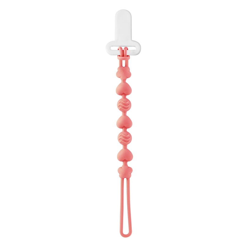 Pandaear 6 Pack Silicone Pacifier Clips, One Piece Design Teething