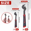 LEONTOOL 2 PCS Self Adjusting Pipe Wrench Set, 6 10