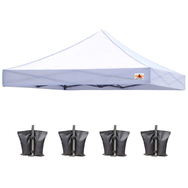 ABCCANOPY Replacement Canopy Top for Pop Up Canopy Tent (10x10, White)