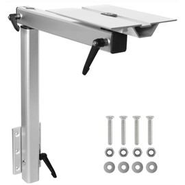 HWHongRV Upgrade Removable RV Table Leg Swivels 360 Degrees Premium Aluminum Alloy Rv Table Leg Bracket Adjustable RV Accessories for RV, Pontoon, Truck Camper, Travel Trailer (Upgrade White)