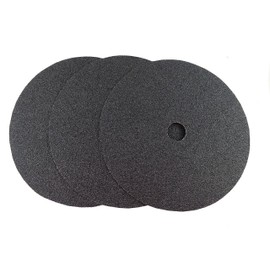 Starcke Premium 7 Inch Heavy Duty Cloth Sanding Discs - 7/8" Hole Bolt On Attachment Black Silicon Carbide - for Stone, Metal, Auto Body Repair, Paint, and Plastics (50, 220 Grit)