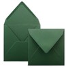 FarbenFroh Series Square Envelopes in Moss Green 15.5 x 15.5