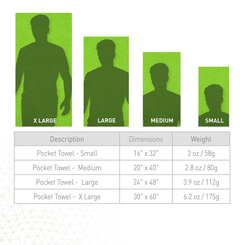 Sea to Summit - Pocket Towel M, Berry Colour, Size