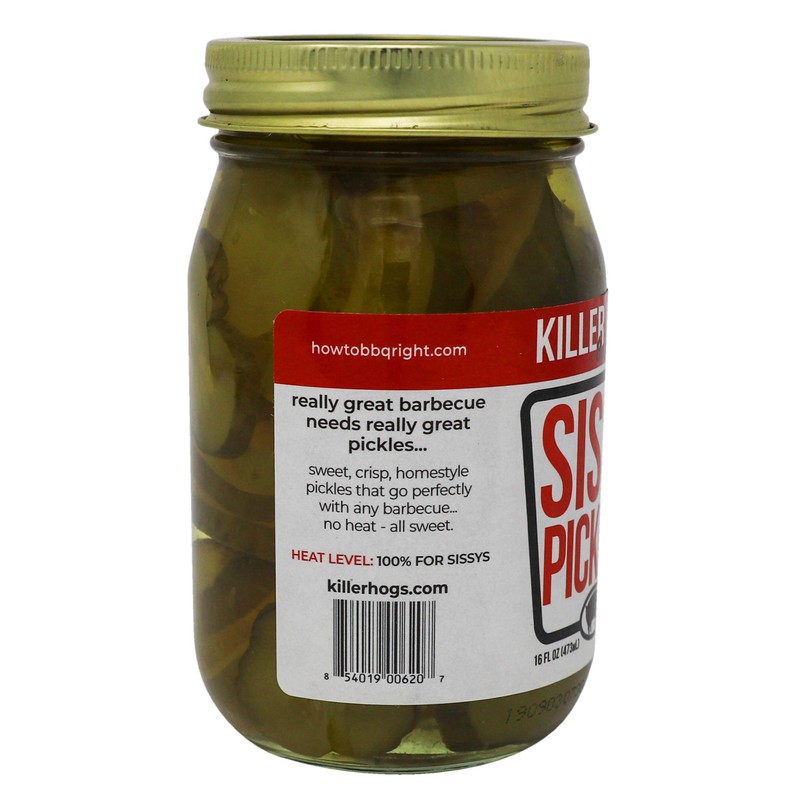 Killer Hogs Sissy Sweet Pickles | Always Crisp Sweet Pickles
