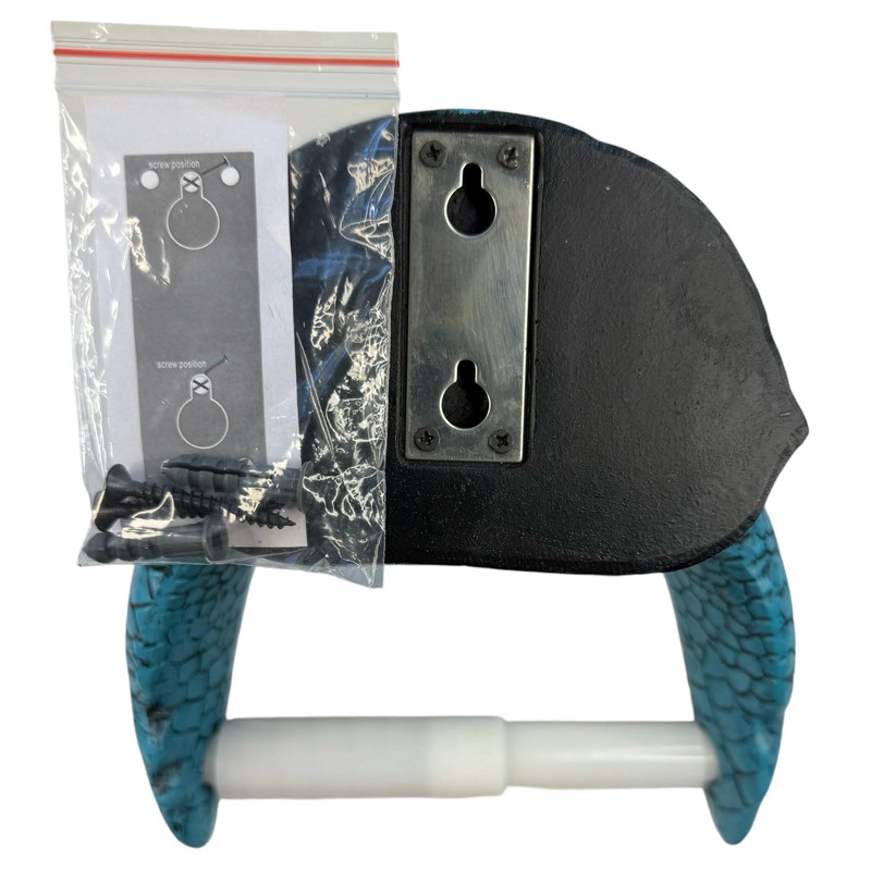 Sea Turtle Wall Mount Toilet Paper Roll Holder Rustic Nautical