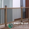 HYPERGIANT 56 Pack 36" Aluminum Deck Balusters,3/4" Round Deck Railing