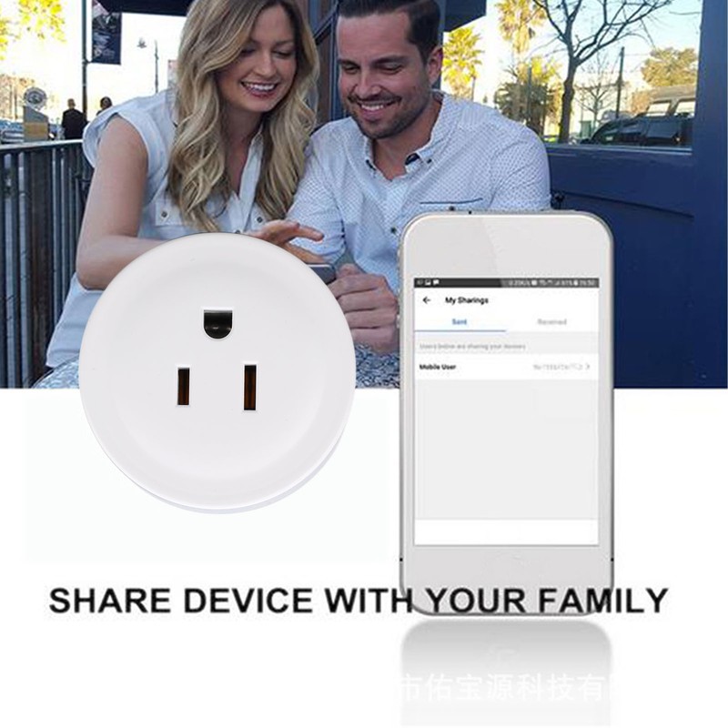 Mini Remote Control Outlet Wall Mounted 16A Anti Interference Wireless