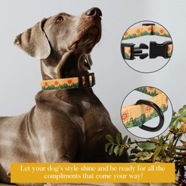 TONEDIY Dog Collars for Medium Dogs - Adjustable Soft Pet Collar Special Design Cute Puppy Collars with Quick Release Buckle for Boy and Girl Female Dogs