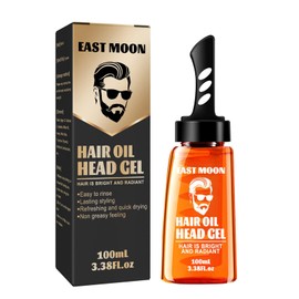 Grospe Men Hair Styling Gel with Comb,2 in 1 Men Hair Wax Gel with Comb, Long Lasting Fluffy Men Fast Build Hair Salon Styling Gel, Hair Wax Gel Styling Moisturizing Long-lasting 100ml