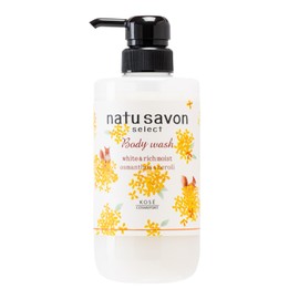 KOSE Softymo Natural Sabon Select White Body Wash Body Soap, Rich Moist, Osmanthus Scent, 16.9 fl oz (500 ml) Pump