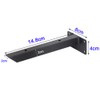 SYWXJ Concealed Shelf Bracket, Black, Iron, I-Shaped Bar, Bracket, Shelf,