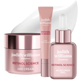 Judith Williams Cosmetics Retinol Science Anti Ageing Facial Care Set, Face and Eye Cream + Exfoliation, Fights Wrinkles, Pigment Spots and Impurities, 95 ml