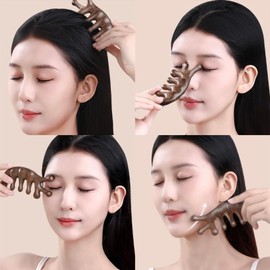 2 Pack Wooden Head Massager Scalp, Wooden Comb, Scalp Massager Hair Growth, Natural Sandalwood Head Tool for Women Men