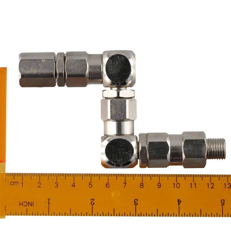 napkery 1/4 Z-Type Rotary Joint Paint Sprayer Pump Accessory 1/4"(M)