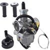 ALL-CARB Carburetor Carb with Handlebar Grips and Throttle Cable Replacement