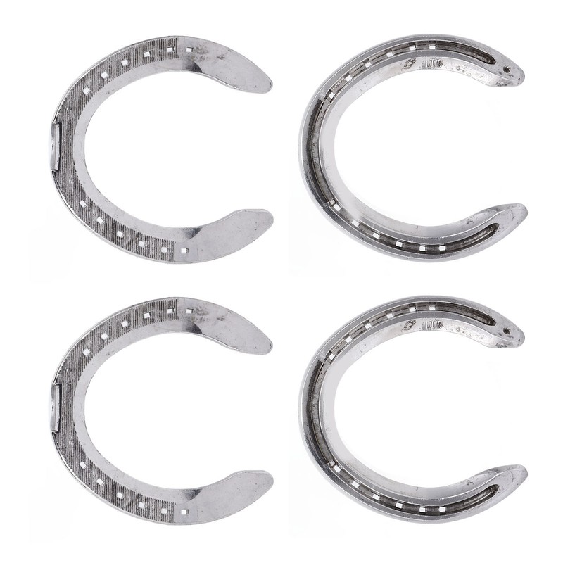 4pcs Horseshoes Aluminum Alloy Light Weight Reliable Practical Horse Riding