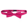 K. Alexander Solid Fuschia Bow Tie Men's Satin Pre-tied Formal