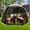 EighteenTek Screen House Gazebo, 4-6 Person Pop Up Screen Tent,
