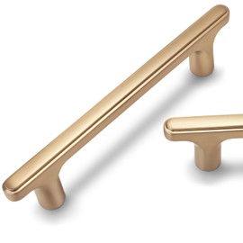 POVEFONK 10 Pack 3-3/4 inch(96mm) Champagne Copper Kitchen Cabinet Handles Cabinet Pulls Gold Drawer Pulls Kitchen Cabinet Hardware Kitchen Handles Drawer Pulls Dresser Handles