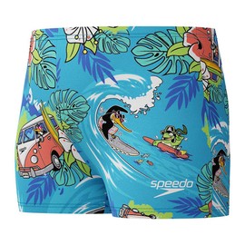Speedo Boy's Learn to Swim Digital Allover Aquashort, Picton Blue, 6YRS