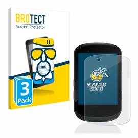 BROTECT Anti-Glare Protective Glass for Garmin Edge 530 (Pack of 3) Protective Film Tempered Glass Matt [Extremely Scratch-Resistant 9H, Anti-Reflection]