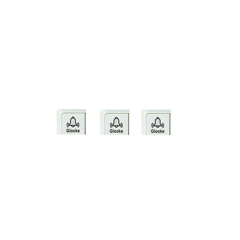generisch Pack of 3 Switch Stickers Bell Symbol Switch Sticker