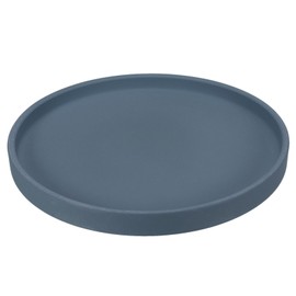 PATIKIL 8.9 Inch Round Ceramic Plant Saucer, Plant Saucer Tray Flower Planter Drip Tray for Indoors Outdoors Patio Balcony, Dark Blue