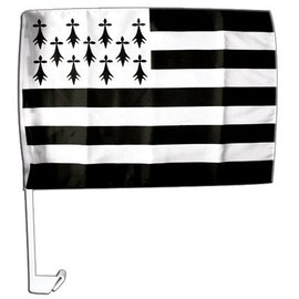 France Brittany Car Flag - 12 x 16 inch