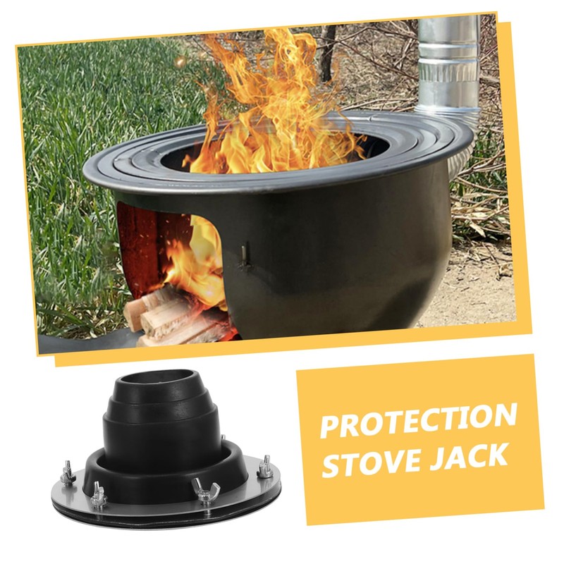 BESPORTBLE Stainless Steel Scald Ring for Tent Grill Chimney Fireproof