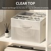 Aokeyee Shoe Organizer for Closet,Foldable Shoe Storage Organizer Box Bin