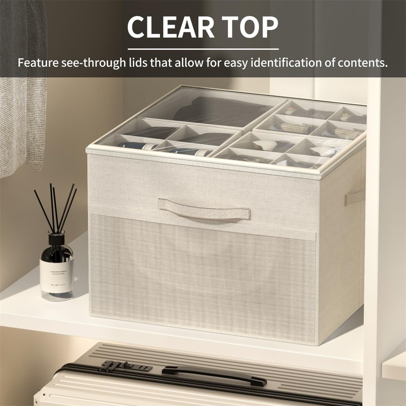 Aokeyee Shoe Organizer for Closet,Foldable Shoe Storage Organizer Box Bin
