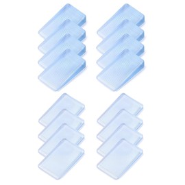 Baoswi 16 Pack Furniture Leveling Shims Table Shims, Clear Shims, Plastic Wedges Shims, Level Wedge, Bed Shims, Toilet Shims, Furniture Leveling Shims Wedge Levelers for Home Improvement