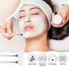 20 Pcs White Facial Fan Brush Set, Soft Face Mask