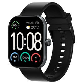 HAYLOU S6 Reloj Inteligente, Pantalla 2,01", Bluetooth Llamadas, Monitor de Frecuencia Cardíaca y Sueño SpO2, Smartwatch Compatible con iOS y Android