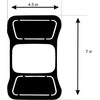 JeepTails USA Flag Tail lamp Light Covers Compatible with Jeep