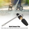 Double Rotating Nozzle 1/4 Quick Connect Plug Convenient Trench Cleaning