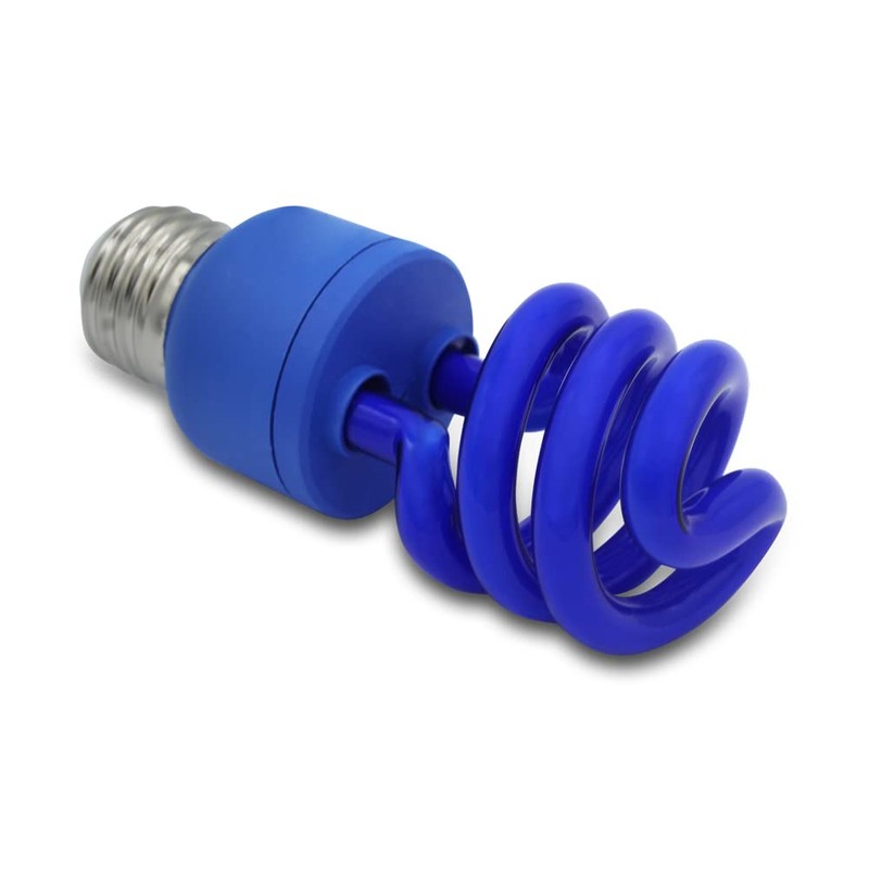 13 Watt Blue Spiral CFL Fluorescent Light Bulb by Lumenivo